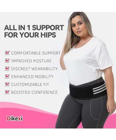 Sacroiliac SI Joint Hip Belt for Men & Women - Sciatica & Lower Back Pain Relief | Adjustable Pelvic Support Belt | Black XL (Hip Size 52-63 - Buy Online on GoSupps.com