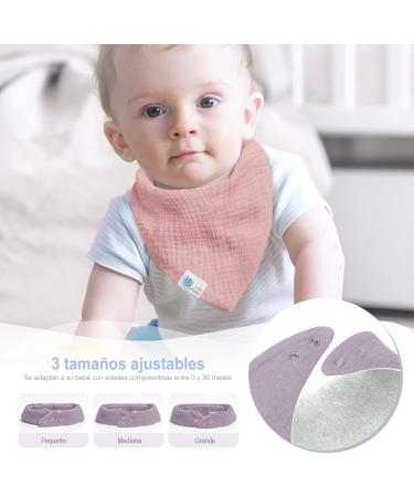 Lulu Moon Baby Bib & Muslin Scarf Set - Triangular Baby Scarves for Boys & Girls (6 Pieces Dream Unicorn) | International Shipping - Buy Online on GoSupps.com