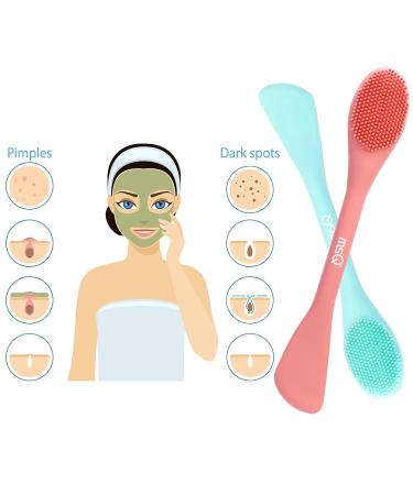 Shop MSQ 2-in-1 Silicone Face Mask & Makeup Removal Brush - Blue & Orange | Perfect for Cleansing & Spa-Like Skin Care - International Shipping Available - Buy Online on GoSupps.com