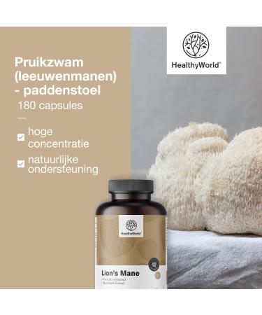 Be Healthy Group doo Monkey Head Mushroom 180 Capsules 500 mg extract in a ratio of 51 Hericium Erinaceus Brain Food Vegetable Capsules 3 month supply - Buy Online on GoSupps.com