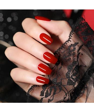 Red Nail Polish Quick Dry Nail Polish Long Lasting Nail Varnish Non-Toxic Water Based Formula Gel Nail Polish for Women Girls DIY Nail Art - No Need Baking (Red) #15 - Buy Online on GoSupps.com