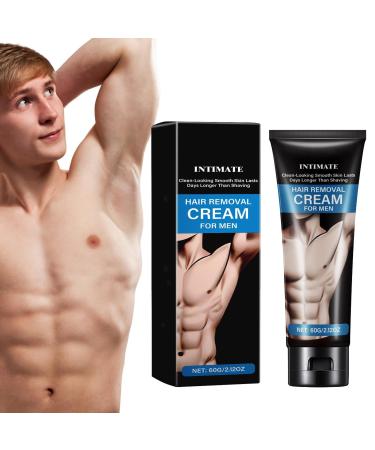 Hair Removal Cream for Men - Gentle Cleansing Balm 60g - Body Hair Removal Cream - for Dad Father Husband Boyfriend Hands Body Legs Underarms