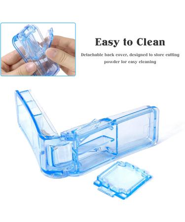 Redamancy Pill Cutter & Crusher Set - Blue & Black | Splitter for Small & Large Pills | Blade for Precision Cutting | Storage Compartment Included - Buy Online on GoSupps.com