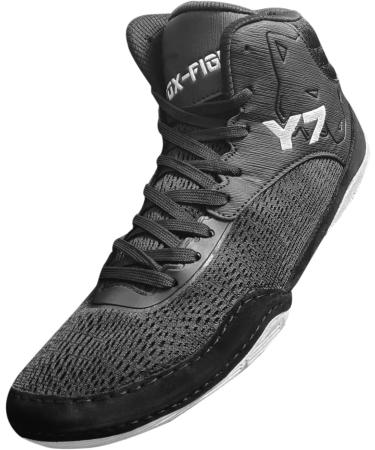 Fox-Fight Y7 Martial Arts Shoes for Men & Women - Breathable Suede Ringer Shoes | Flexible Athletics Fitness Shoes | 46 EU Black & White - Buy Online on GoSupps.com