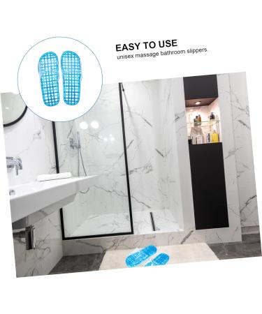 MAGICLULU 2 Pairs Slippers Quick Drying Shower Slippers Green Home Indoor Slippers Non Dorm Shoes Gym Foot Spa Soak Tub Shower Footware Massaging Travel Pvc Household Plastic Barrel 25x9.5cm 8x2pcs Bluex2pcs - Buy Online on GoSupps.com