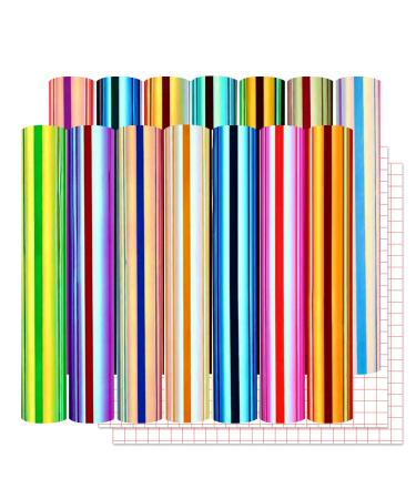 Lya Vinyl 16 Pack Holographic Vinyl Set for Cricut - 12 x 12 Permanent Holographic Vinyl Sheets for Decor Sticker Party Decoration Car Decal 16 Muti - Buy Online on GoSupps.com