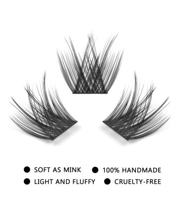 48 Clusters DIY Eyelash Extensions - MUSELASH 10mm Soft Fluffy C Curl Lashes for Natural Look - Buy Online on GoSupps.com