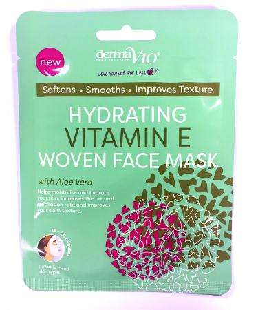 Derma V10 Hydrating Vitamin E Woven Face Mask mixed color