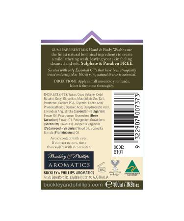 Relaxing Hand & Body Wash - 16.9 fl oz | Australian Made Cruelty-Free & Vegan 100% Pure & Natural - Buy Online on GoSupps.com