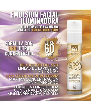  mulsion faciale illuminatrice avec or color actif 60 ppm - 50 ml. Or color pur 60 ppm La plus grande concentration du march . mulsion de texture l g re illuminatrice avec effet lifting. - Buy Online on GoSupps.com