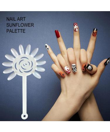 1 Set Wrong Nails Display Tips Ring Color Card - Acrylic Palette for Easy Manicure Practice | Nail Accessories for Natural Look - Buy Online on GoSupps.com