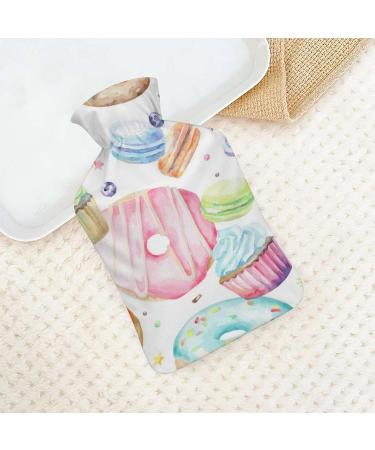 Donut Hot Water Bottle with Cover - Plush Hand Warmer for Adults & Kids | 26.5x15.3cm - International Shipping Available - Buy Online on GoSupps.com