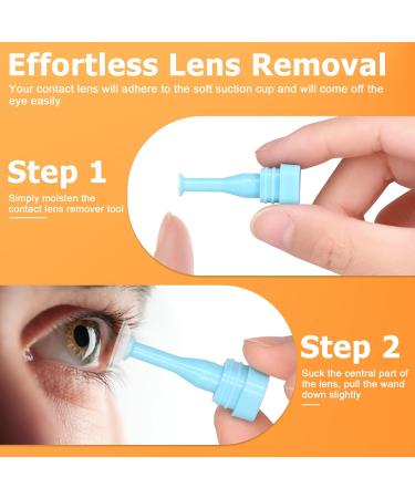 10 Pack Hard Contact Lens Remover & Inserter - Suction Cup for RGP & Scleral Lenses (Blue) - International Shipping Available - Buy Online on GoSupps.com