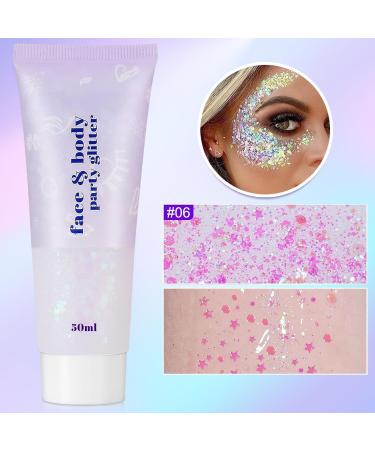 sularpek Sularpek Face Glitter 50ml Body Glitter Mermaid Sequin Makeup Liquid Gel Glitter for Festivals Parties Christmas and Easter - Buy Online on GoSupps.com
