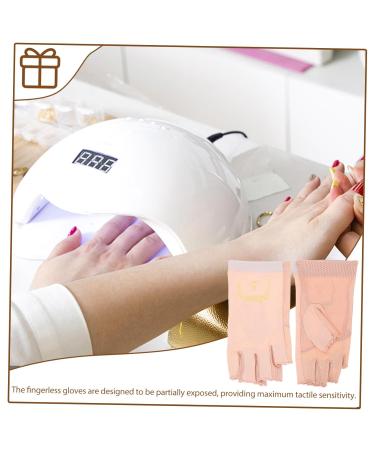 POPETPOP 1 Pair gloves Fingerless manicure Accessories anti-uv gloves for gel nails radiation protection UV gloves for manicure nail lamp anti-UV gloves for gel nail lamp golf glove gel - Buy Online on GoSupps.com