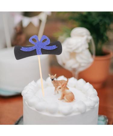 PRETYZOOM 12pcs 2024 Graduation Season Cake Insert Top Hat Cake Decoration Flag Dessert Wood - Buy Online on GoSupps.com