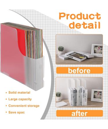Jutom 6 Pcs Vertical Scrapbook Paper Holder Frosted Scrapbook Storage Organizer 12x12 Paper Storage Organizer Foldable Scrapbook Paper Storage for Cardstock Vinyl Paper Craft Paper File - Buy Online on GoSupps.com