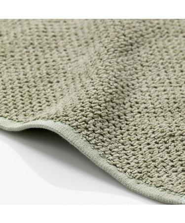 Nate Home by Nate Berkus 6-Piece Cotton Towel Set | Soft & Absorbent Bath Towels, Hand Towels, & Washcloths - Lichen (Sage) Sage Bath Set 6pc - Buy Online on GoSupps.com
