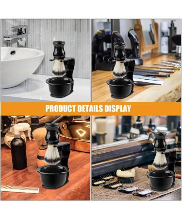 Baluue Safety Razor Holder Stand - 2-Piece Plastic Shaving Brush Organizer for Men | Salon & Home Use - Buy Online on GoSupps.com