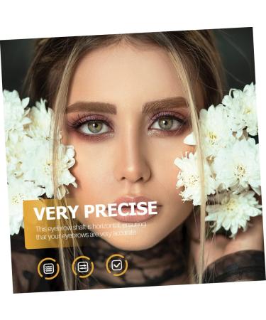 Mikinona Metal Stencils Eyebrow Design Eyebrow Card Eyebrow Template Eyebrow Stencil Measuring Tool Eyebrow Shape Gold - Buy Online on GoSupps.com