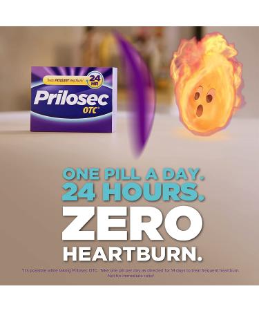 Prilosec OTC 42 Count - Omeprazole Delayed Release Acid Reducer - 24 Hour Heartburn Relief - #1 Doctor Recommended Brand - Buy Online on GoSupps.com