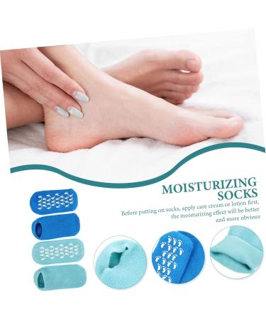 Healeved 6 Pairs Gel Socks Lotion Socks Foot Moisturizing Socks Cracked Heel Repair Heel Socks for Dry Cracked Feet Womens Socks Foot Caring Socks Nursing Cover Spa Women's Vegetable Gel - Buy Online on GoSupps.com