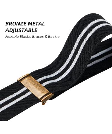 Dresime Caporal Carrier for Men - 4 Strong Hook Clips X Shape Elastic Adjustable Braces for Work & Motorcycle Pants Overalls & Jeans - Durable & Stylish Design - Buy Online on GoSupps.com