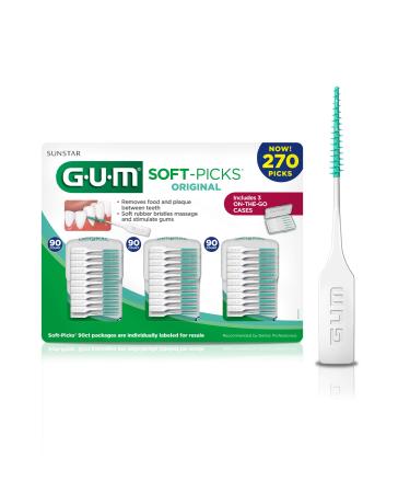 GUM - 6325A Soft-Picks Original Dental Picks, 270 Count multi