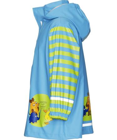 Playshoes Unisex Kid's Raincoat 140 Blue - Windproof and Waterproof Rainwear with Mouse Design - Buy Online on GoSupps.com