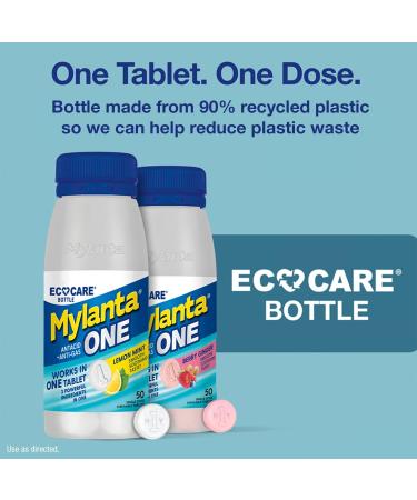 Mylanta One Berry Ginger Flavor 50 Count EcoCare PCR EcoCare Berry Ginger Flavor 50 Count (Pack of 1) - Buy Online on GoSupps.com