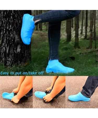 LEGELITE Reusable Waterproof Shoe Covers - Non-Slip Silicone Protectors for Kids, Men, and Women - Large Black - Buy Online on GoSupps.com
