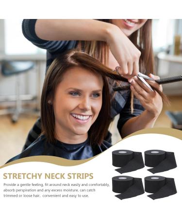 PACKOVE Bande de Cou Jetable Noire 100 Pi ces Papier de Protection du Cou Souple et L ger pour Salon de Coiffure Outil Professionnel de Coiffure et Barbier Usage Unique pour Coupe et - Buy Online on GoSupps.com