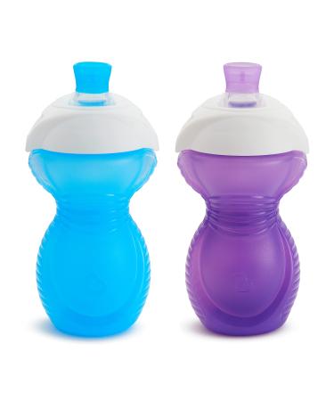 Munchkin Click Lock Bite Proof Sippy Cup 9 Ounce 2 Pack Blue/Purple Blue/Purple (violet)