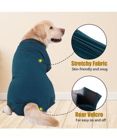 Axcimond Dog Surgery Recovery Suit - Spay Suit for Medium Large Dogs - Male Female Pet Shirt Alternative - Blue - Buy Online on GoSupps.com