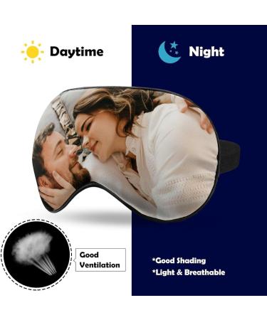 Personalized Funny Sleep Mask- Custom Photo/Text/Logo - Gift for Her/Him - Pink - Buy Online on GoSupps.com