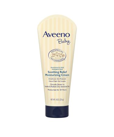 Aveeno Baby Soothing Relief Moisturizing Cream Fragrance-Free 8 oz (226 g)