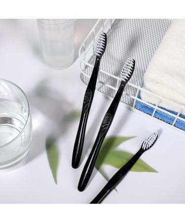 500 Pcs Individually Wrapped Disposable Toothbrushes - Soft Bristle Travel Toothbrush Set for Adults & Kids - Ideal for Oral Hygiene, Dental Care, Camping, Guestrooms, Schools, Hotels - Black - Buy Online on GoSupps.com