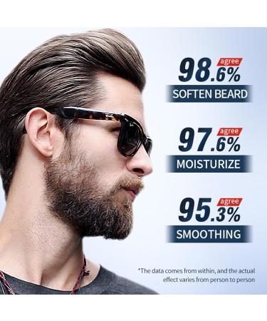 Baume Adoucissant Pour Barbe - 2 Pi ces | Huile D'argan & Jojoba Pour Barbe Douce Et Hydrat e | Pour Stylage Et Nutrition | Brillance Contr le Des Frisottis Et paississement De La Barbe - Buy Online on GoSupps.com