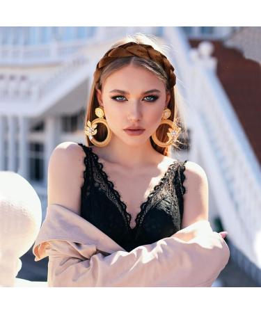 Vintage Brown Boyrot Hair-Ripped Headband | Padded Rockabilly Fashion Accessory for Women & Girls - Buy Online on GoSupps.com