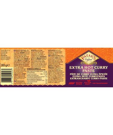 Patak's Hot Curry Paste - Pack of 6 (6 x 283g) | Authentic Indian Flavor for International Shipping - Buy Online on GoSupps.com