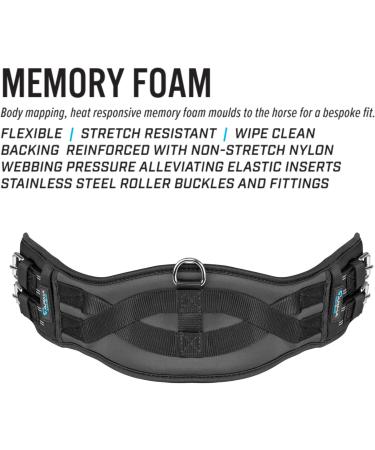 Shires Memory Foam Dressage Girth - Black 26 - Buy Online on GoSupps.com