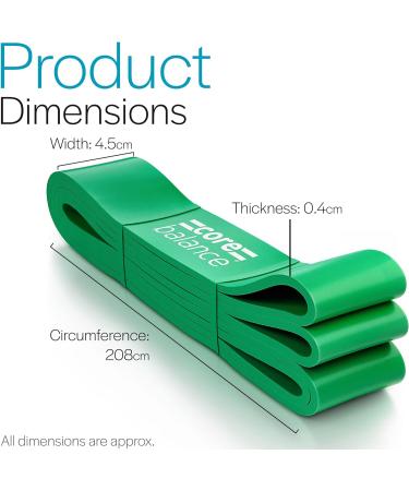 Assisted Pull Up Bands - Natural Latex Resistance Strength Training - Green (X Heavy) - Buy Online on GoSupps.com