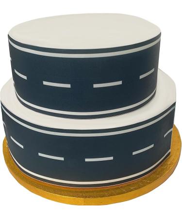 A4 Edible Decor Icing Sheet Road Effect Border Edible Cake Topper Decoration - Buy Online on GoSupps.com