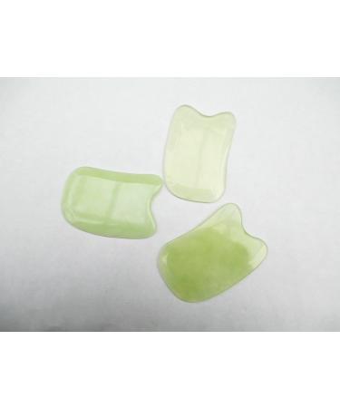 CT Natural Hsiuyen jade Guasha Board for Graston SPA Acupuncture Therapy Trigger Point Treatment on Face (Square) - Buy Online on GoSupps.com