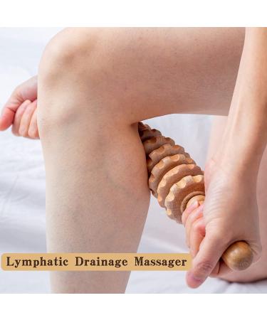 Mikako Wood Therapy Roller Massage Tools for Lymphatic Drainage | Wooden Muscle Roller Stick for Pain Relief & Cellulite | Maderoterapia Rolling Body Massager - Buy Online on GoSupps.com
