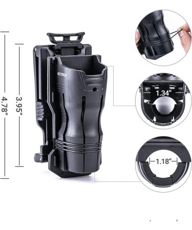 Tactical Flashlight Holster - 360 Rotatable for 24mm-30mm Small Flashlights | V61 - International Shipping Available - Buy Online on GoSupps.com