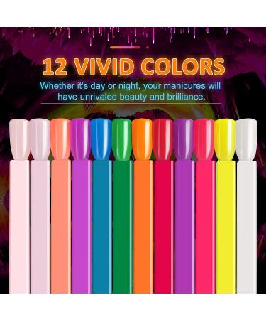 Saviland Glow in the Dark Dip Powder Starter Kit - Neon Fluorescent Effect Nail Art Set - Buy Online on GoSupps.com