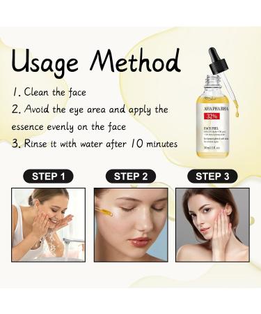 AHA BHA PHA 32% Liquid Exfoliant for Face High-Strength Multi-Acid Peel to Help Refine Skin Texture Enhance Radiance and Support a Smoother-Looking Complexion Suitable for All Skin Types 1 fl oz - Buy Online on GoSupps.com