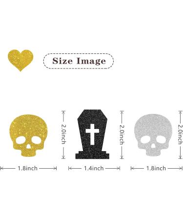 MonMon & Craft Skull Cupcake Toppers/Death to My 20s 30s 40s 50s Cupcake Toppers/Farewell Sweet Youth/RIP 20s 30s 40s Birthday Party Decorations/Glitter - 24 Pcs - Buy Online on GoSupps.com